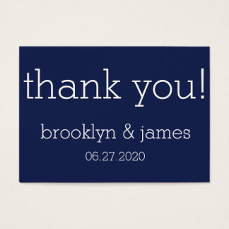 Blue Modern Gastgeschenk Hochzeit Tags Visitenkart