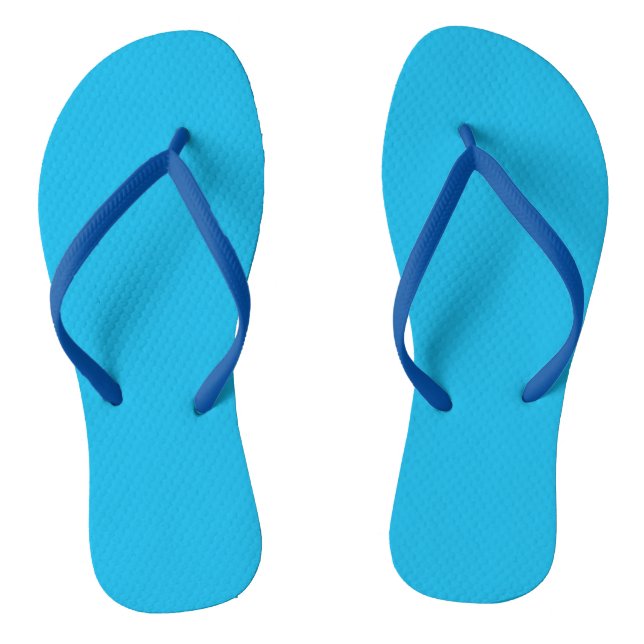 Blue Modern Minimalistisch Flip Flops (Fußbett)