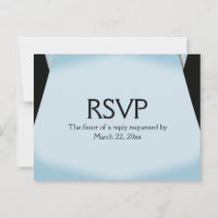 Blue Modern Save the Date Menu UAWG