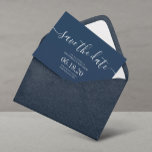Blue Modern Script Wedding Save the Date<br><div class="desc">Einfache moderne SkriptWedding Speichern Sie die Datumskarten. Für eine erweiterte Anpassung dieses Designs klicken Sie bitte auf den Button "Anpassen"! Auf Anfrage können Sie auch passende Objekte und weitere Farboptionen auswählen.</div>