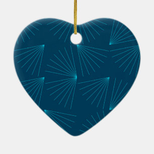 Blue, modern, simple light celebration concept keramik ornament