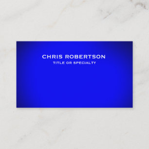 Blue Modern Simple Schlicht Business Card Visitenkarte