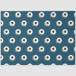 Blue Modern Wreath Custom Firmenlogo Seidenpapier