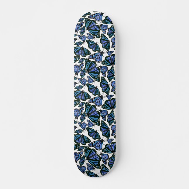 Blue Monarch Butterfells Skateboard (Vorne)