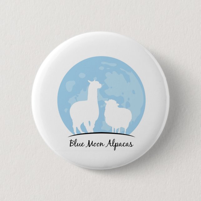 Blue Moon Alpacas Button (Vorderseite)