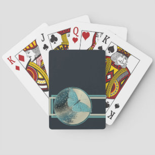 Blue Moon Butterfly Spielkarten