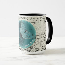 Blue Moon Butterfly Tasse