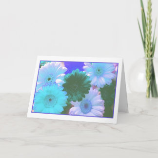 Blue Moon Daisy Grußkarte Karte