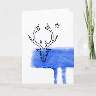 Blue Moon Deer Karte