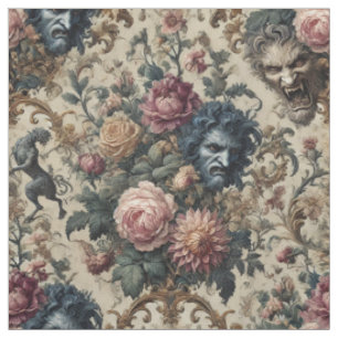 Blue Moon Grimoire - Gothic Statement Tile Stoff