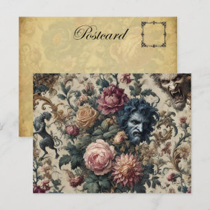 Blue Moon Grimoire - Gothic Viktorianisch Feiertagspostkarte