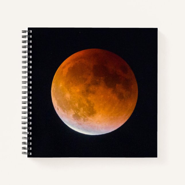 Blue Moon Lunar Eclipse | Washingtoner Staat Notizbuch (Vorderseite)