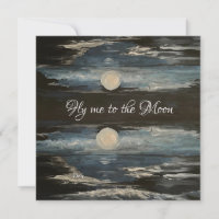 Blue Moon Note Card