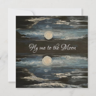 Blue Moon Note Card Mitteilungskarte