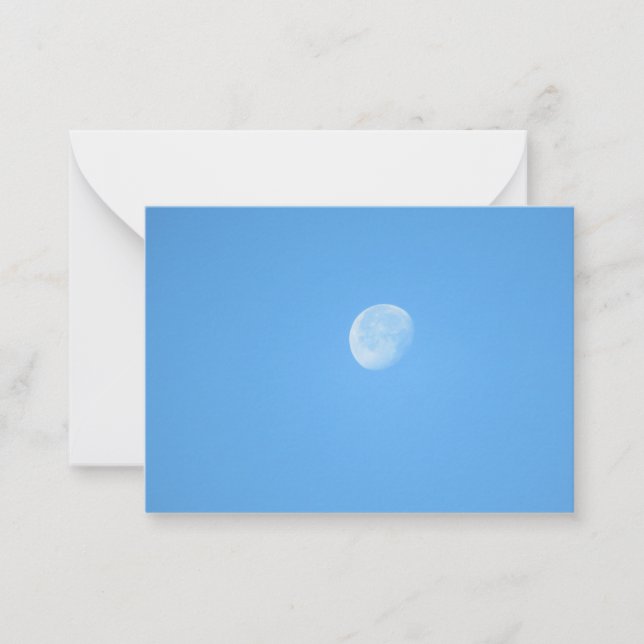 Blue Moon Note Card Mitteilungskarte (Vorderseite)