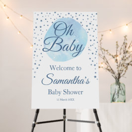 Blue Moon Oh Baby Dusche Begrüßungszeichen