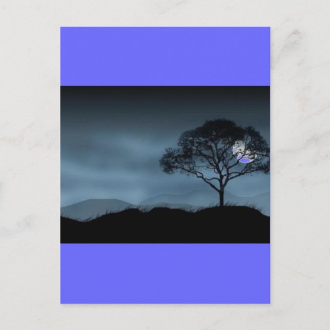 BLUE MOON POSTKARTE (Vorderseite)