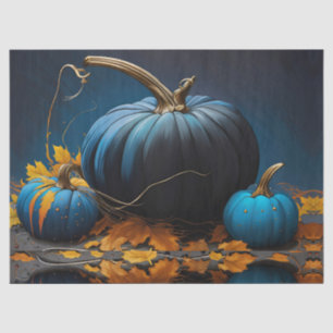 Blue Moon Pumpkins und Autumn Leaves Seidenpapier