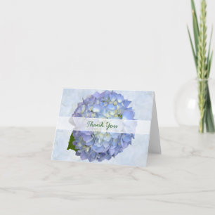 Blue Moon Vielen Dank, geklappte Hydrangea-Note-Ka Dankeskarte