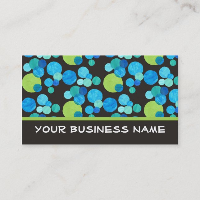 Blue Moons Business Card zum Anpassen Visitenkarte (Vorderseite)