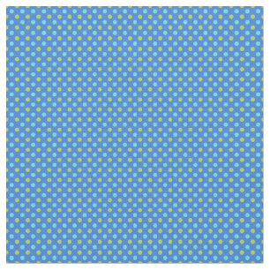 Blue Moons Türkise Blue Green Polka Dots Fabric Stoff