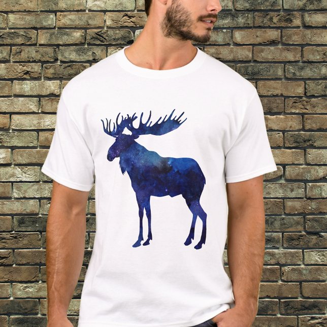 Blue Moose Silhouette T-Shirt (Von Creator hochgeladen)