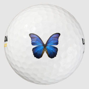 Blue Morpho Butterfly Golf Ball