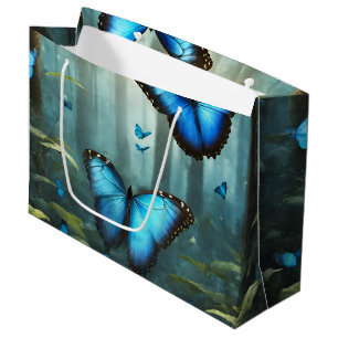 Blue Morpho Butterfly Große Geschenktüte