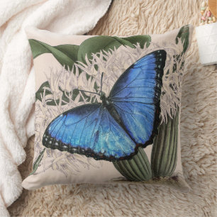Blue Morpho Butterfly Natur Kissen