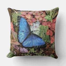 Blue Morpho Butterfly Natur Kissen