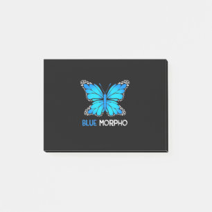 Blue Morpho Butterfly Post-it Klebezettel