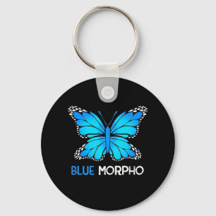 Blue Morpho Butterfly Schlüsselanhänger