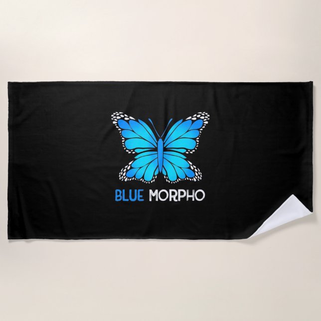 Blue Morpho Butterfly Strandtuch (Vorderseite)