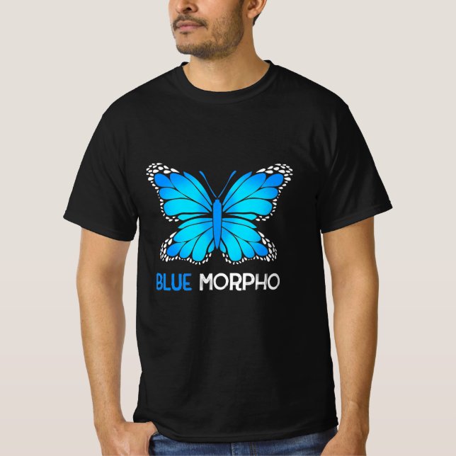 Blue Morpho Butterfly T-Shirt (Vorderseite)