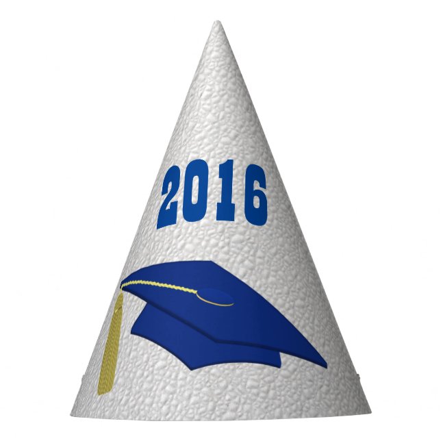 Blue Mortarboard Graduation Party Hat Partyhütchen (Vorderseite)