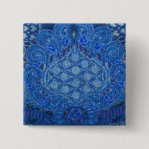 Blue Mosaic Detail, Deutschland Button