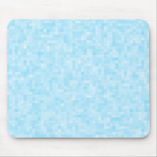 Blue Mosaic Pixel Mousepad