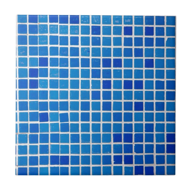 Blue Mosaic Tile Fliese (Vorderseite)