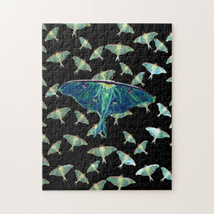 Blue Moth Butterfly Puzzle Geschenkboxen