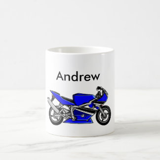 Blue Motorbike Tasse