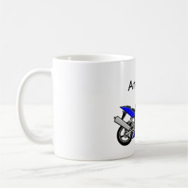 Blue Motorbike Tasse
