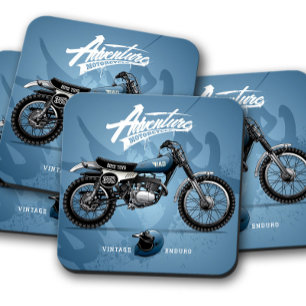 Blue Motorrad Untersetzer   Motorrad-Untersetzer-S