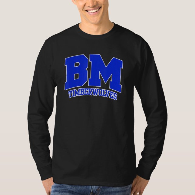 Blue Mountain Community College Timberwolves 01 T-Shirt (Vorderseite)