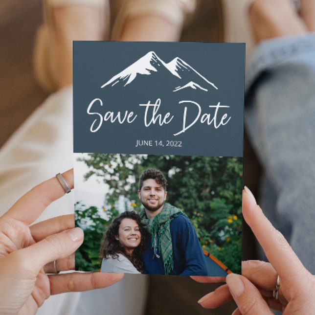 Blue Mountain Hochzeit in Urlaubsort Foto Save The Date (Von Creator hochgeladen)