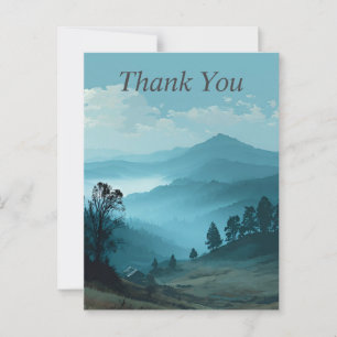 Blue Mountain Landschaft Danke Karte
