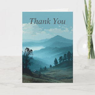 Blue Mountain Landschaft Danke Karte