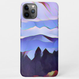 Blue Mountain Painting Phone Case iPhone 11Pro Max Hülle