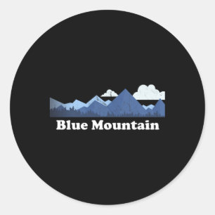 Blue Mountain Peak Gger New York Ny Klettern Wande Runder Aufkleber