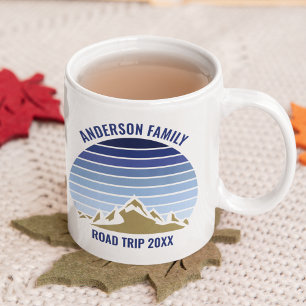 Blue Mountain Sunset Personalisiert Family Wieders Kaffeetasse