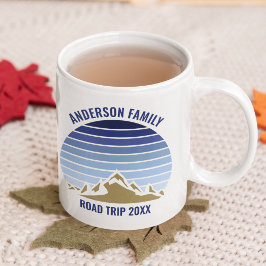 Blue Mountain Sunset Personalisiert Family Wieders Kaffeetasse
